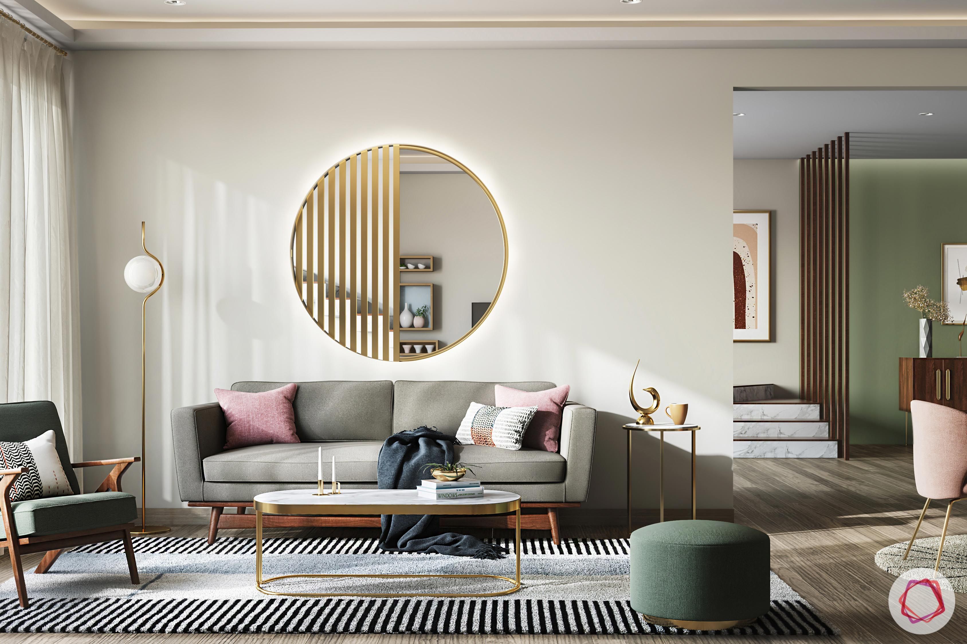 small condo design-living room-mirror on the wall-contemporary look