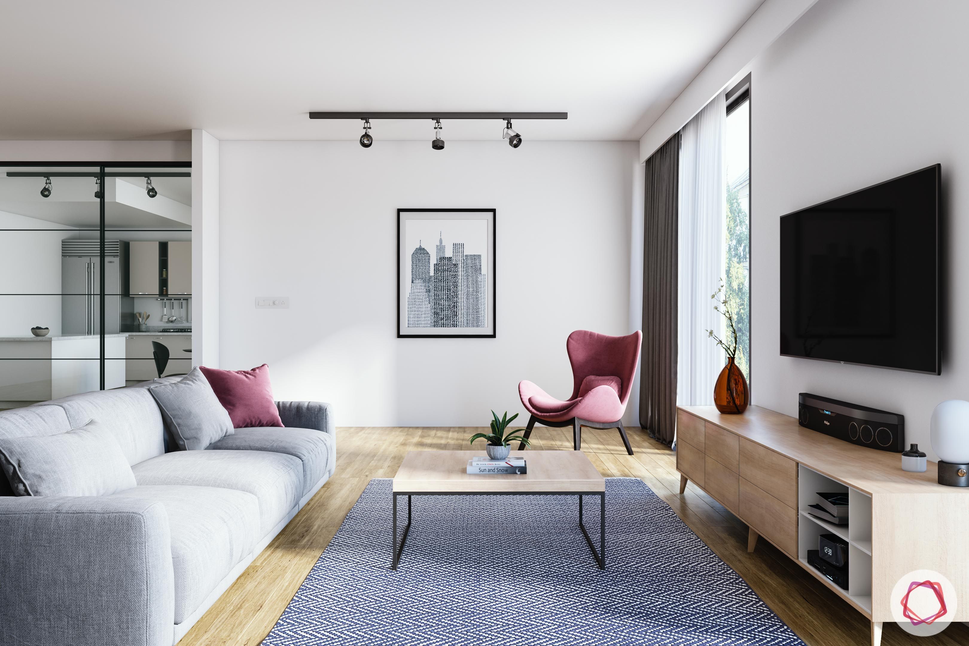small condo design-living room-light colours-spacious