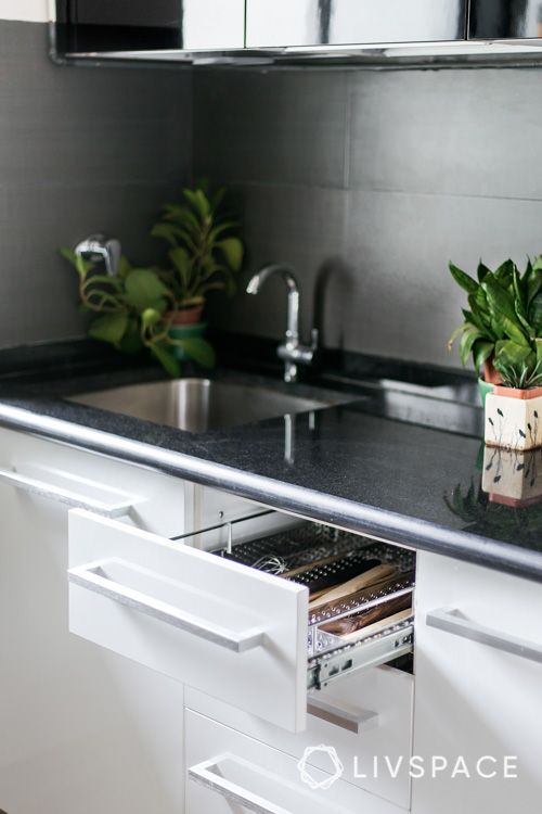 black and white kitchen-kitchen sink designs