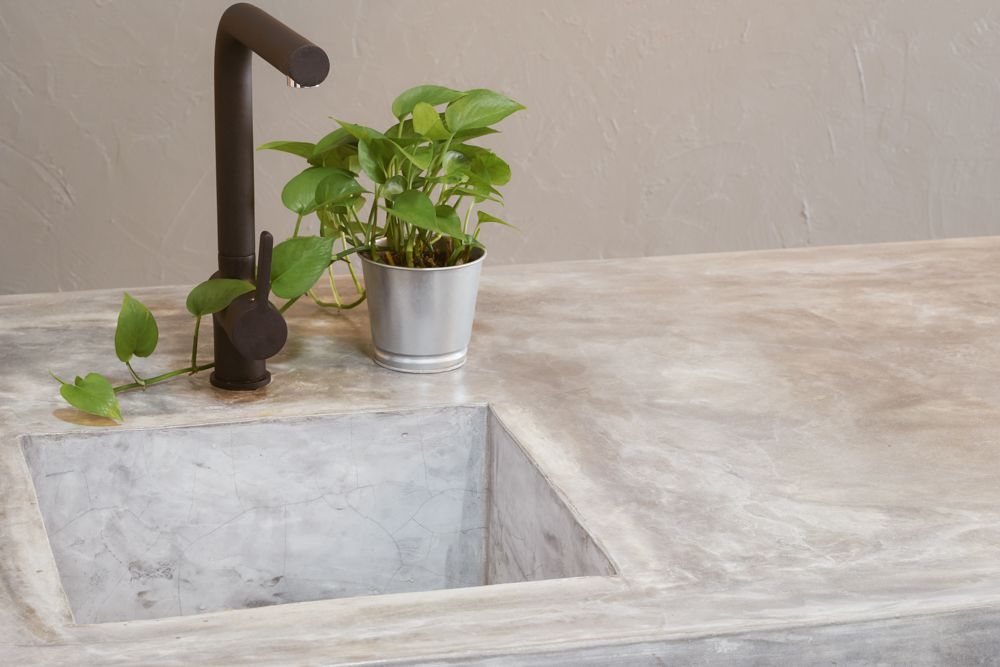 Countertops-concrete-sink design 