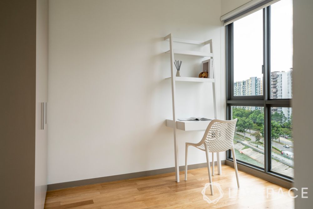 home-office-scandinavian-design-white desk-white-chair