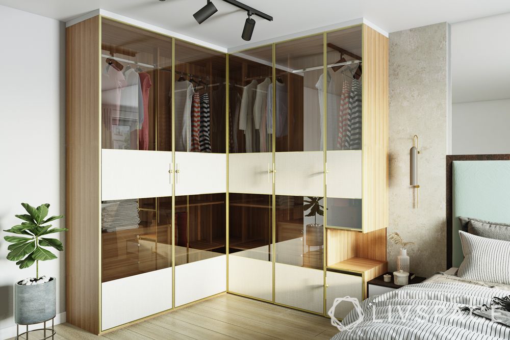 Sliding Wardrobe Designs For Bedroom With Dressing Table 