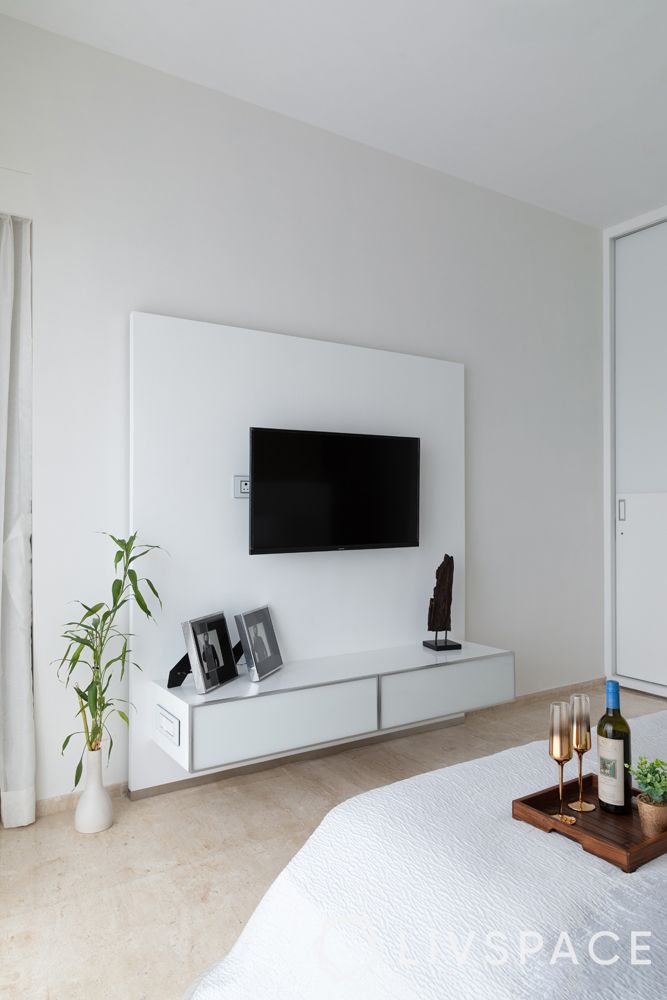 minimal tv unit-white tv unit