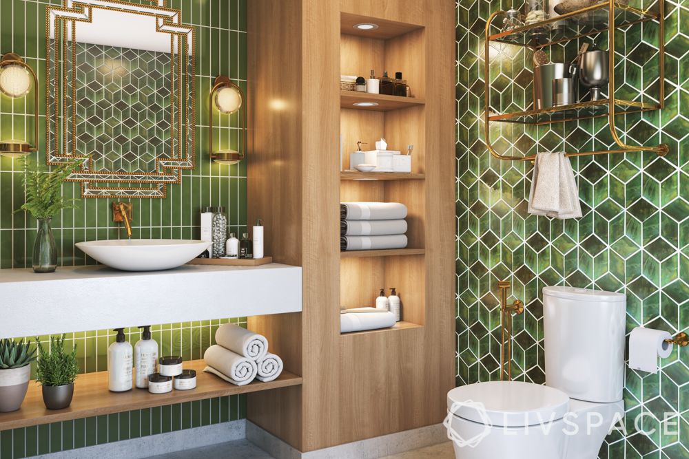 bathroom-tiles-green-tiles-combination