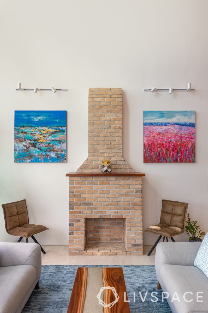 condo-interiors-living-room-faux-brick-fireplace