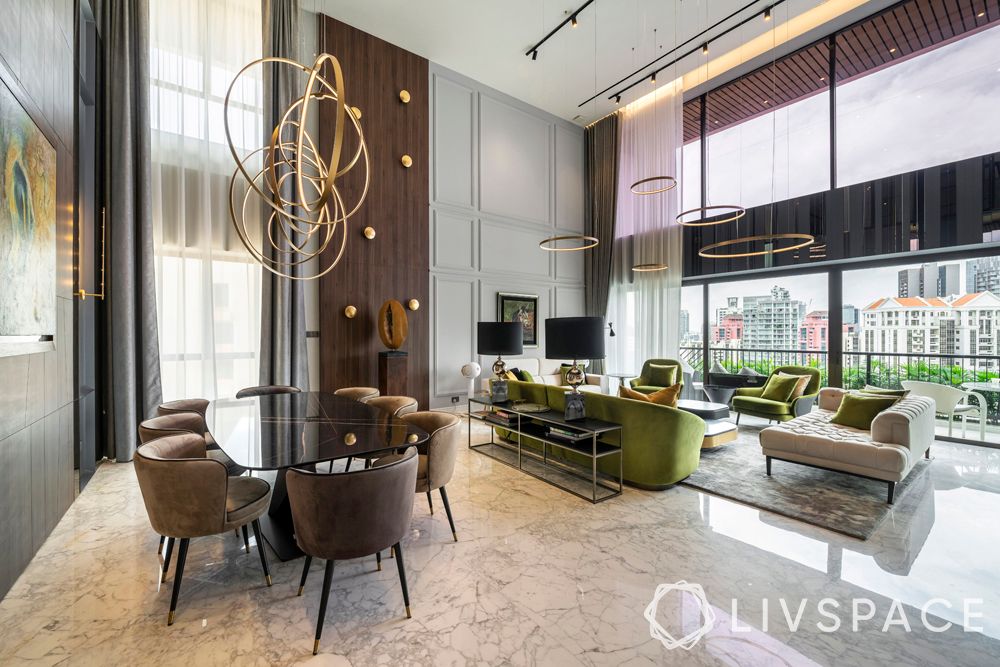 penthouse-condo-dining-room-glass-table-marble-floor