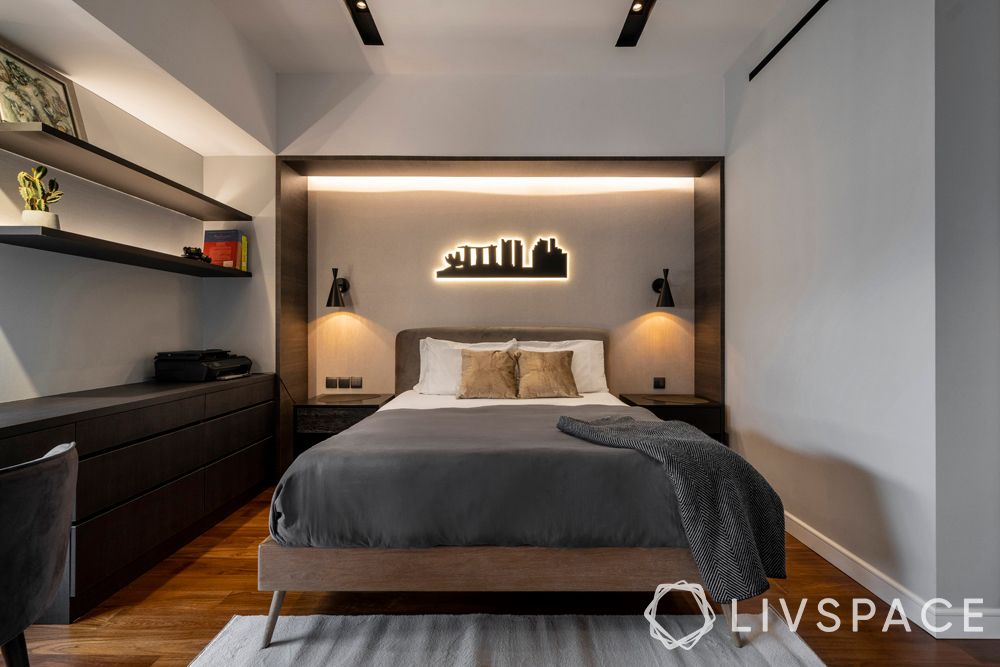 penthouse-condo-bedroom-wall-decor-bed-led-lights