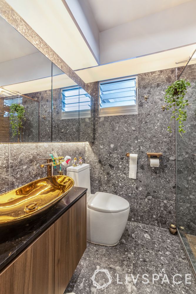 toilet-design-bling-metallic-sink-granite-flooring