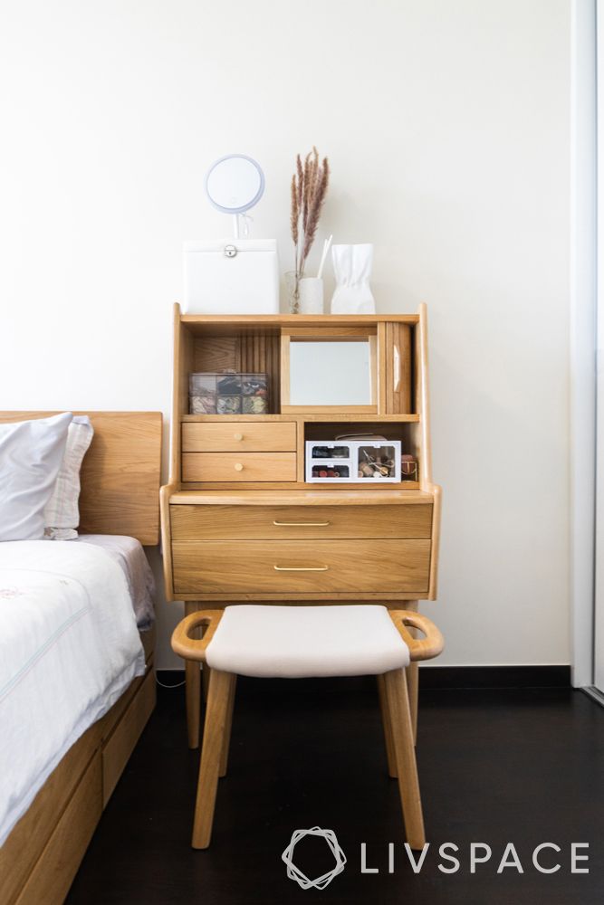 small-condo-design-ideas-bedroom-dresser-unit-wooden
