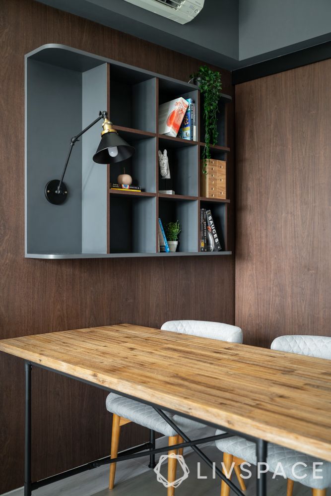 storage-for-home-study-room-wooden-desk-grey-floating-shelf-lamp