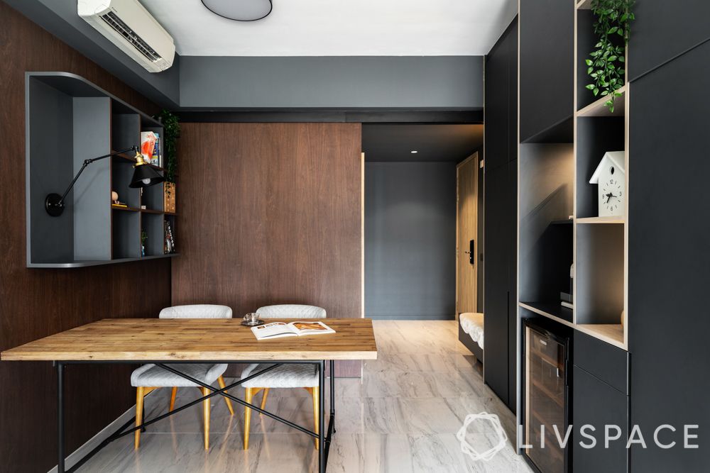study-room-designs-minimal-grey-floating-shelf-wooden-desk