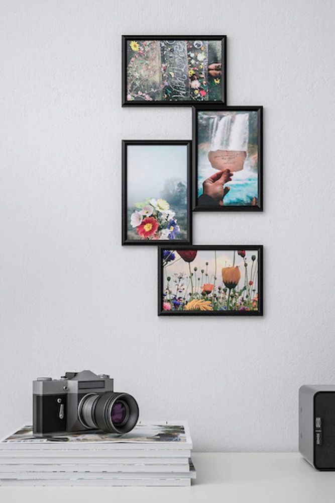 bedroom decor-pictures on wall-collage