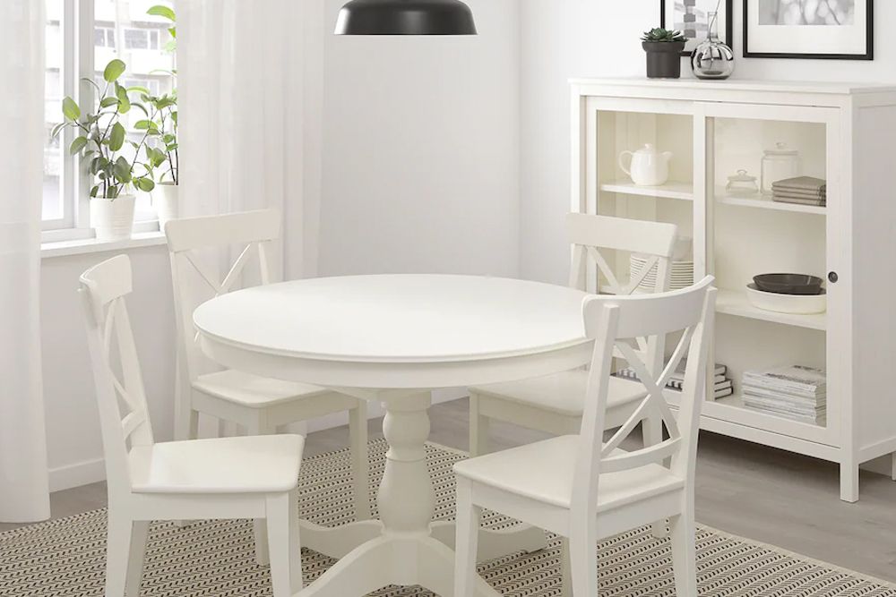 Round table deals ikea white