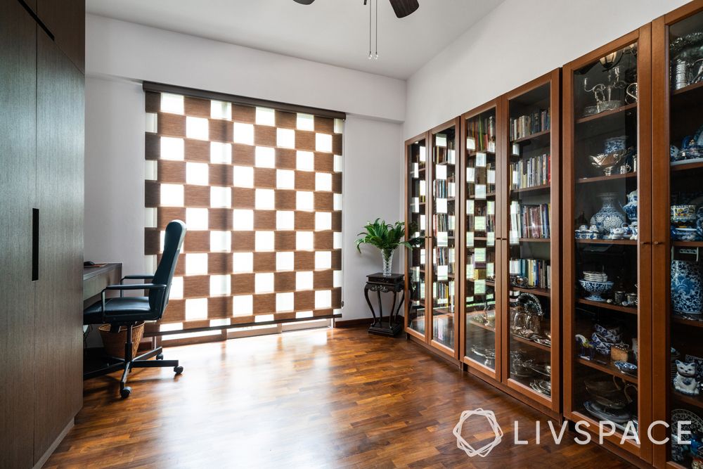 parquet-flooring-grid-curtain–light-walls