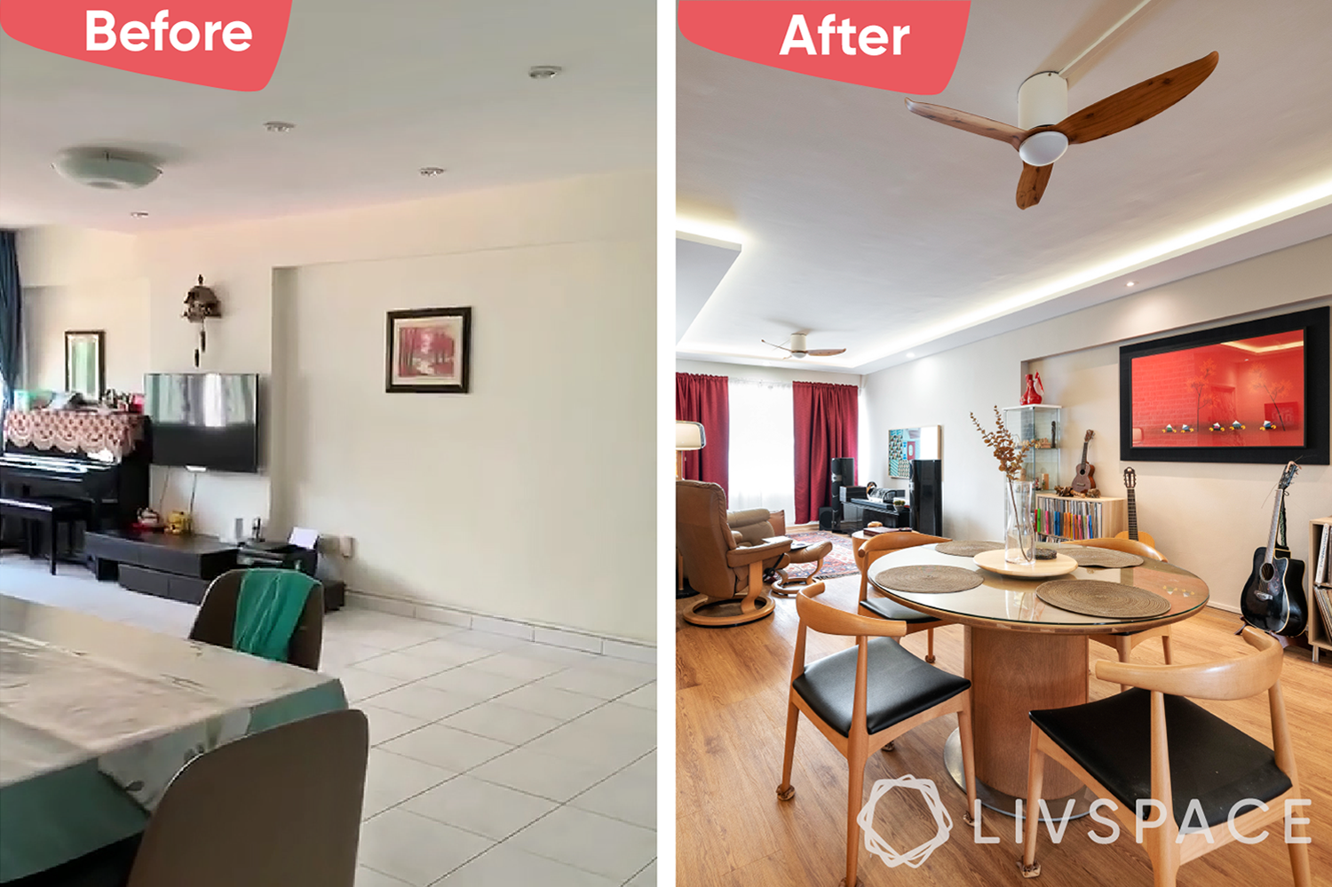 renovation-home-living-room-before-after-dining-table-chairs-pendant-lights