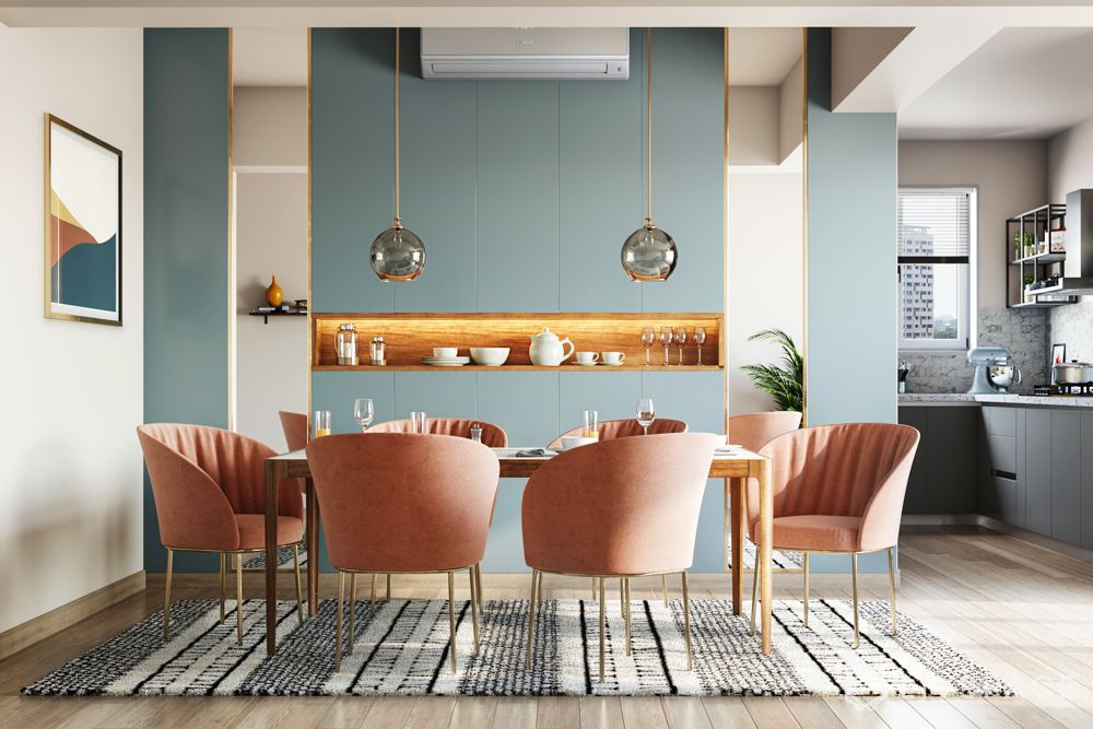 wall-pastel-teal-laminate-dining-room