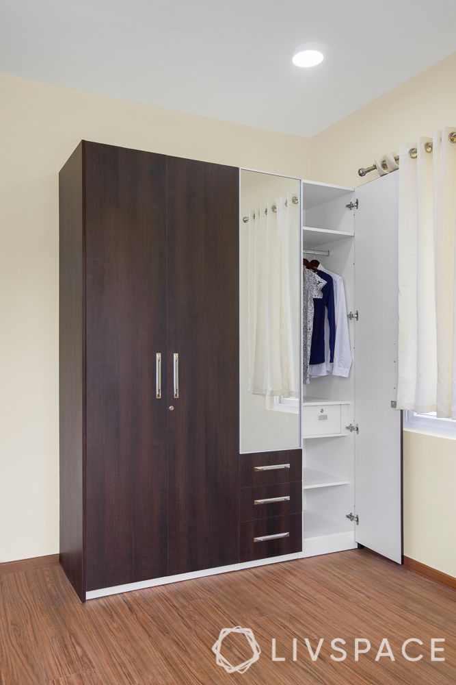 interior design of bedroom wardrobe