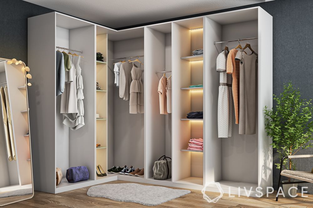 interior design of bedroom wardrobe