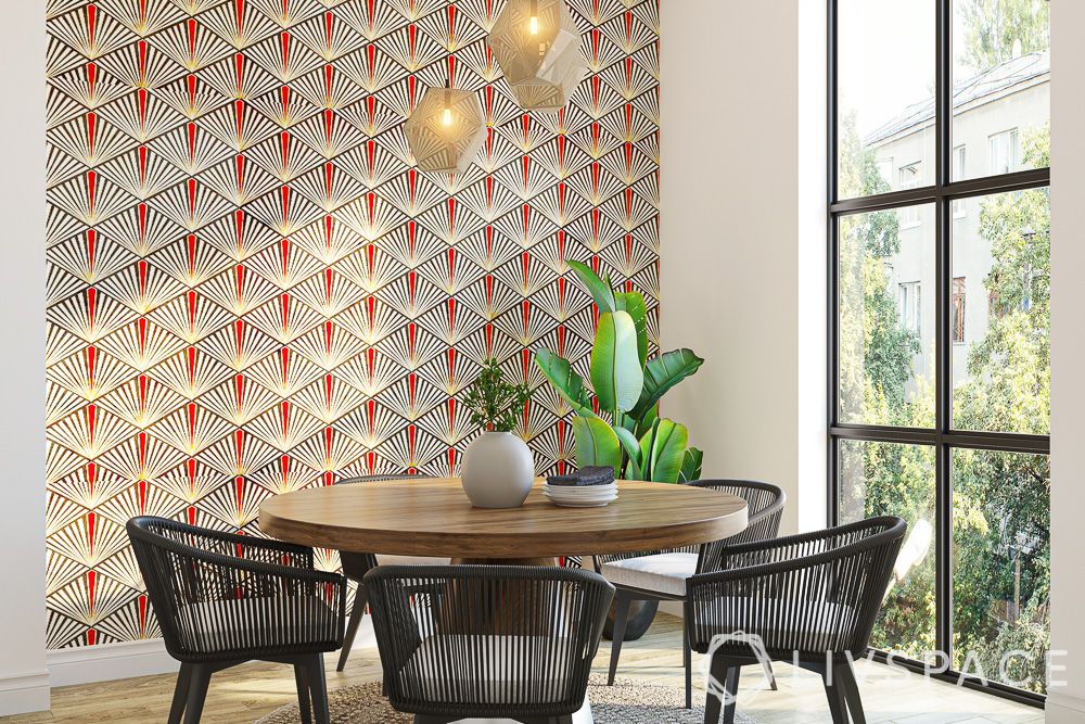 house-renovation-feature-wall-round-dining-table