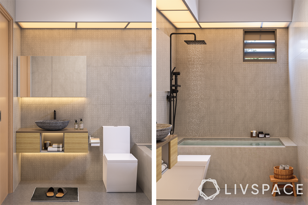 bathroom-interior-design-for-tampines-green court-with-bath-tub