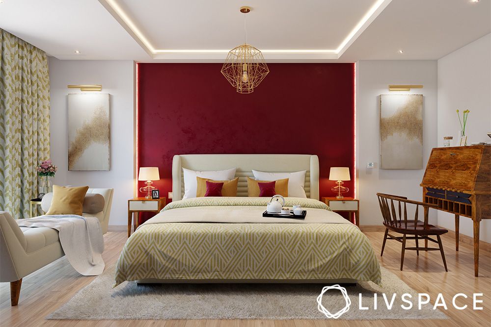 red-and-white-combination-bedroom-interior
