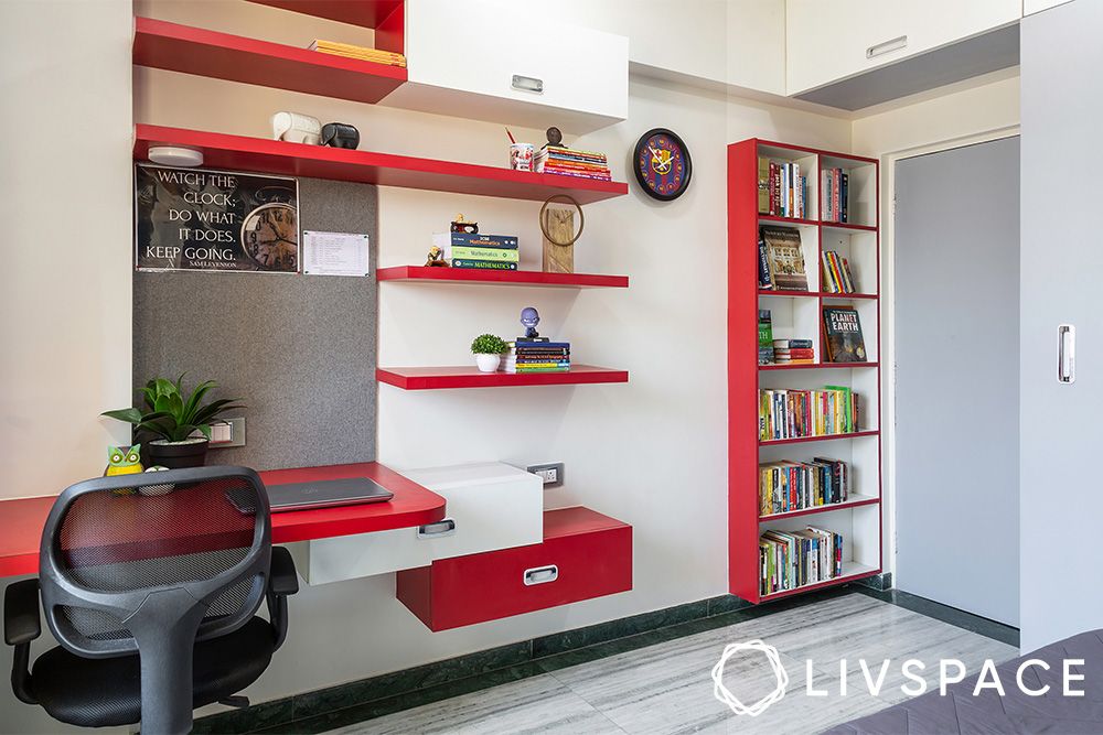 red-and-white-combination-house-office