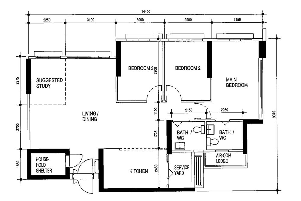 corridor-hdb-collection-fortuna-soundproof-windows-one-stop-sound