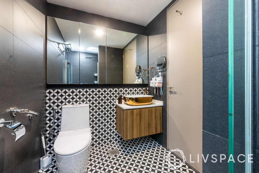 black-and-white-patterned-bathroom-floor-tiles