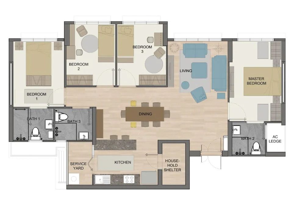 3Gen-flat-floor-plan