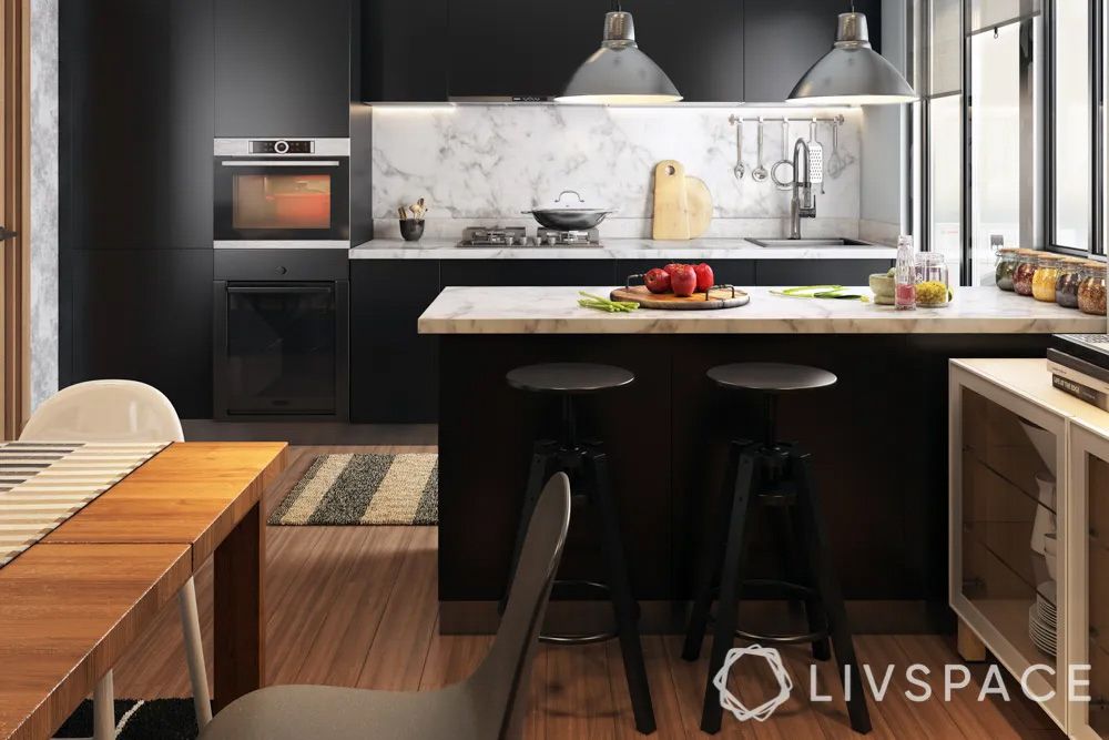 3gen-flat-interior-design-with-black-peninsula-kitchen