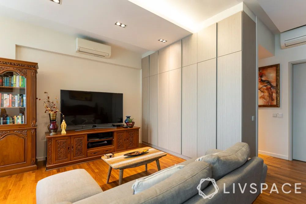 condo-interior-design-ideas-with-wooden-lounge-in-bedroom