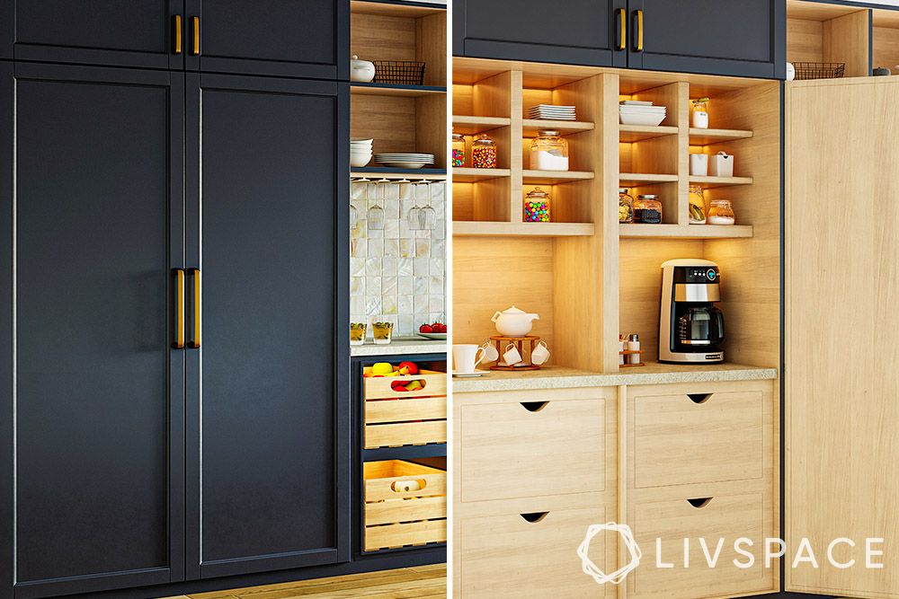 custom-carpentry-ideas-for-blue-kitchen-cabinet