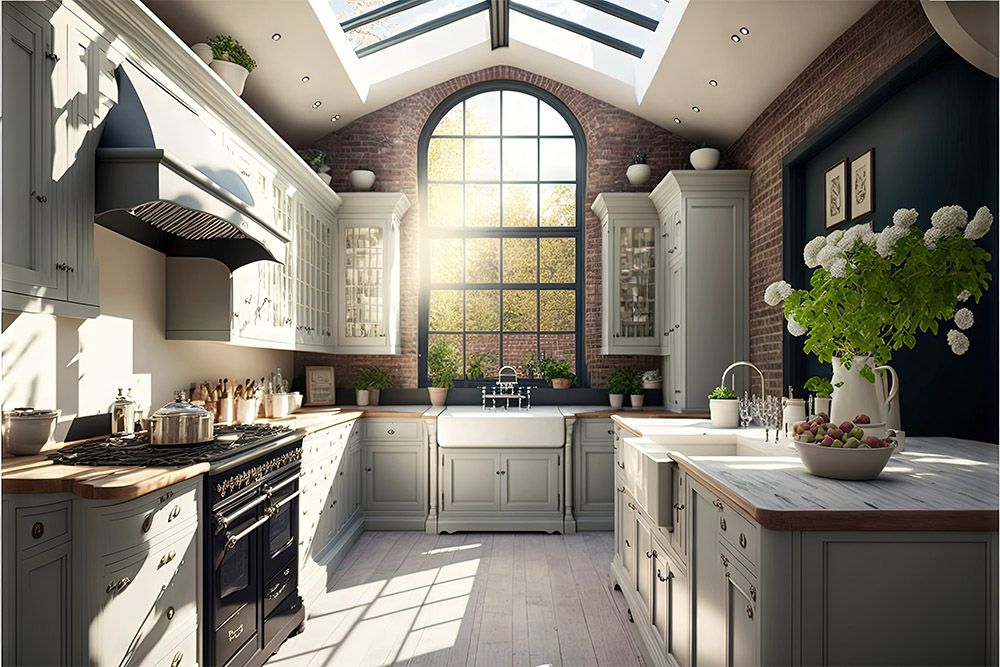 kitchen-arch-design-with-pointed-ceiling