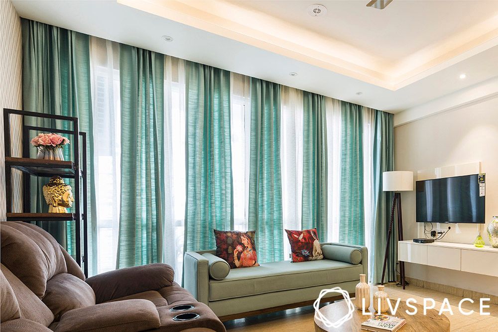 linen-green-curtains-in-living-room