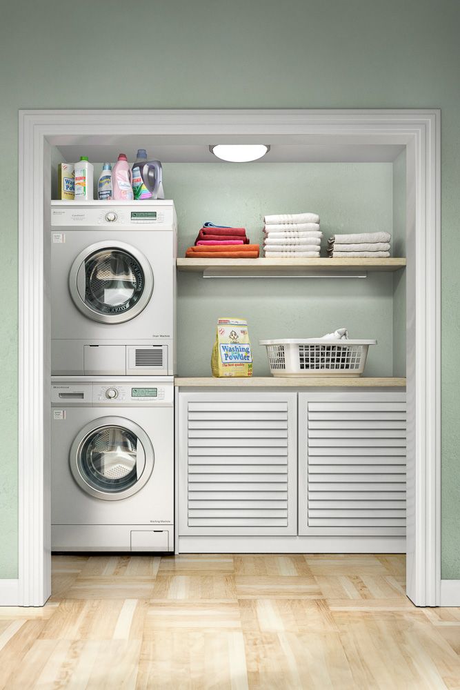small-laundry-room-designs-with-ceiling-lights