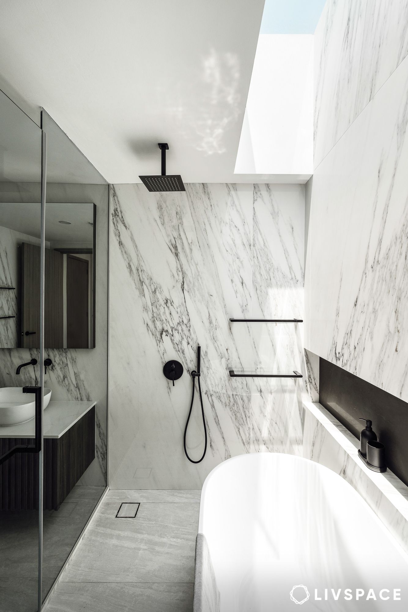 skylight in bathroom