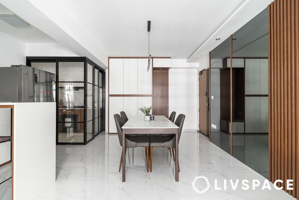 hdb 3 room flat living dining space
