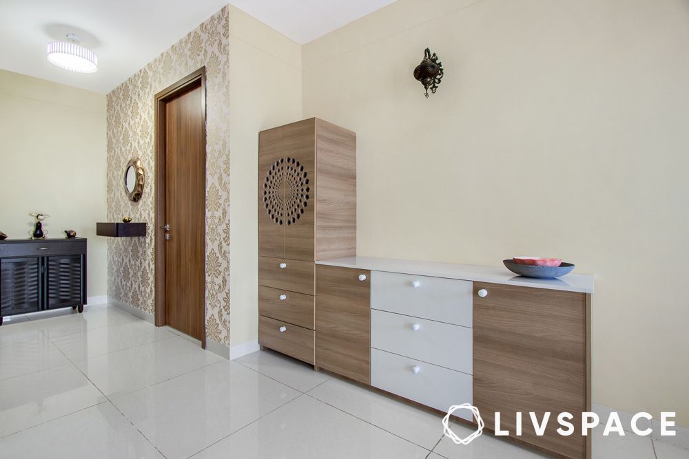 white wooden cabinet design for shoes