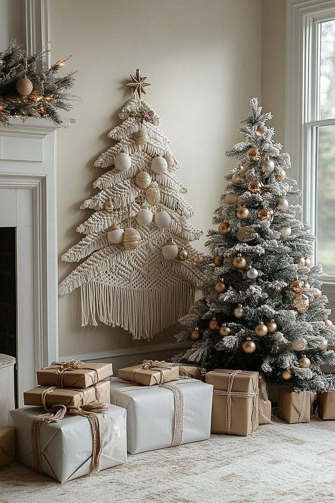 Macrame christmas tree decoration